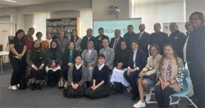 Benchmarking  At the school tour in  Kaetsu Ariake Junior and Senior High School
