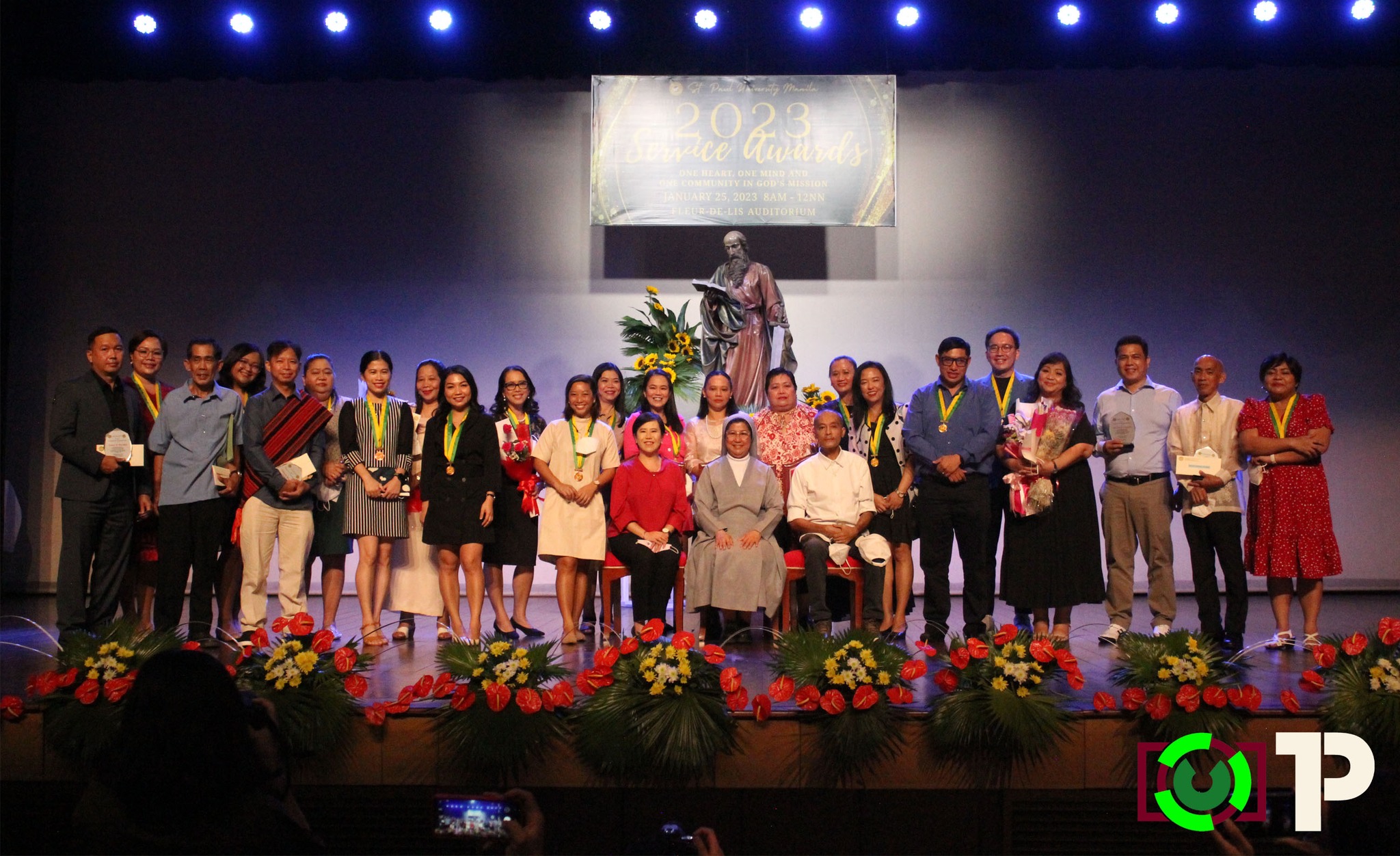 SPU Manila celebrates Feast of the Conversion of St. Paul, 111th Founding Anniversary, and Service Awards 2023